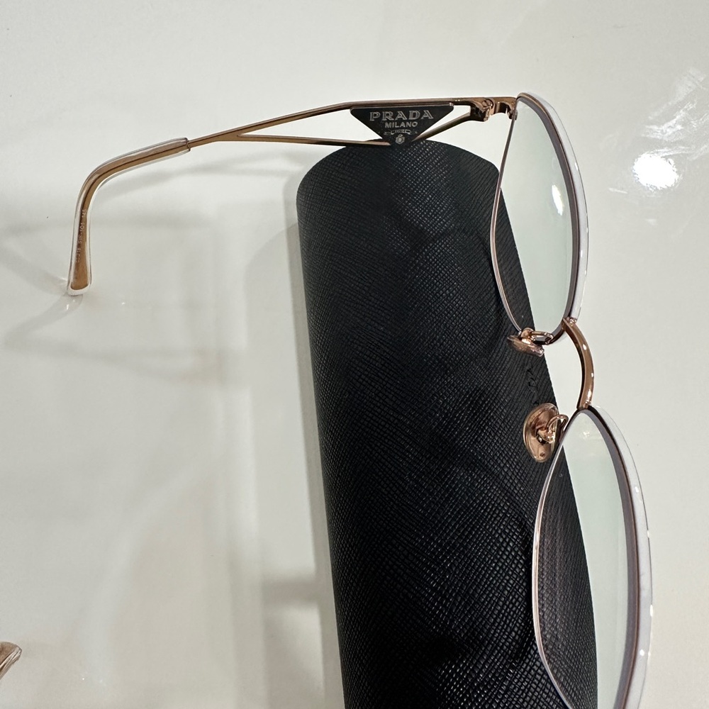 Prada Rose Gold Women's Metal Frame Glasses - - Picture 4 of 5